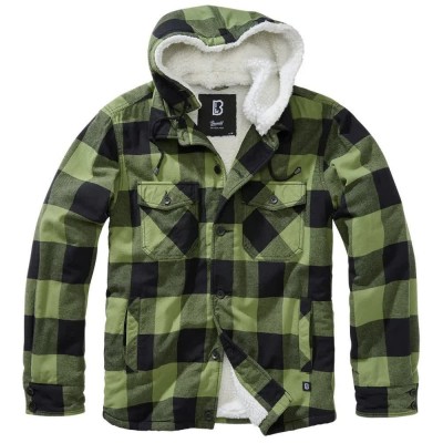 brandit,lumberjack,jacket,black,olive,(green)