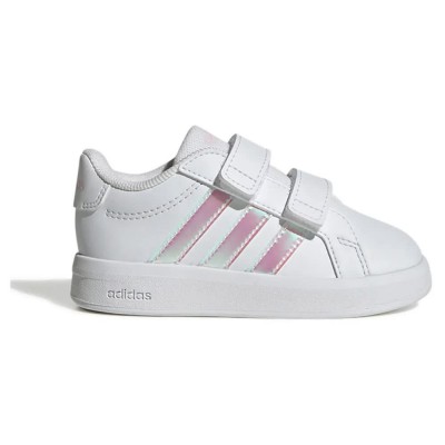 adidas,grand,court,3.0,infant,trainers,white,(ftwr,white,iridescent,ftwr,white)
