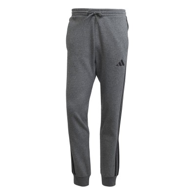 adidas,fleece,tapered,cuff,3,stripes,joggers,dkgrey,white