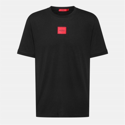 hugo,mens,hugo,diragolino,contemporary,t,shirt,with,logo,detail,black,001