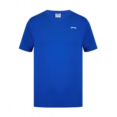 slazenger,v,neck,t,shirt,mens,royal,blue
