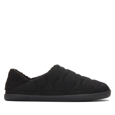 пантофи,toms,ezra,quilted,slippers,black