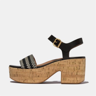 сандали,fitflop,platfforms,ankle,strap,sandals,black