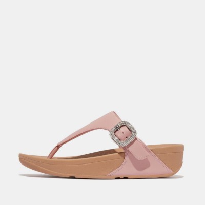 сандали,fitflop,lulu,crystal,buckle,leather,toe,post,sandals,beige