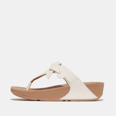 сандали,fitflop,lulu,folded,knot,leather,toe,post,sandals,white