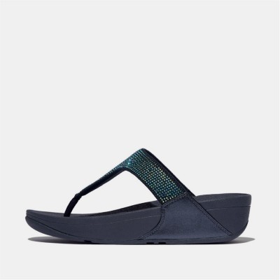 сандали,fitflop,lulu,crystal,toe,post,sandals,navy