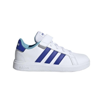 маратонки,детски,маратонки,детски,обувки,adidas,grand,court,2,0,elastic,strap,trainers,white