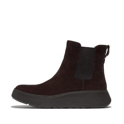 обувки,дамски,боти,fitflop,f,mode,suede,flatform,chelsea,boots,brown