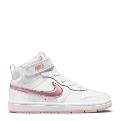 детски,обувки,разпродажба,nike,детски,високи,кецове,детски,маратонки,nike,court,borough,mid,2,little,kids',shoes,white,pink