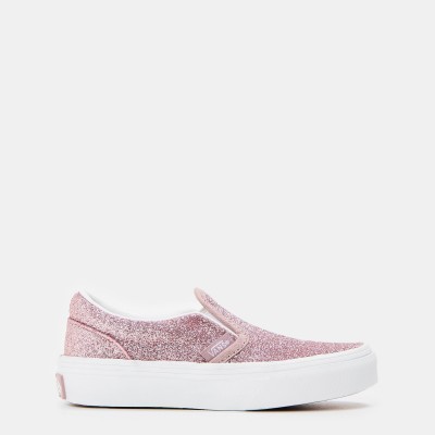 детски,маратонки,vans,unisex,kids,glitter,rose,gold,slip,on,canvas,trainers,rose,gold