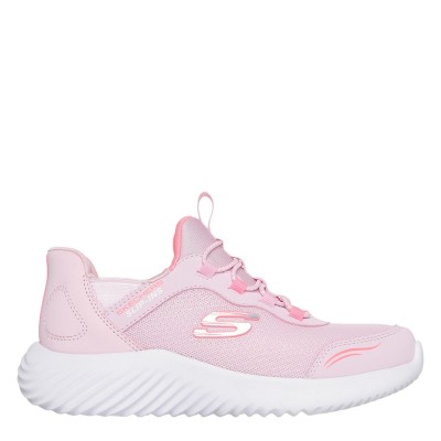 детски,обувки,детски,маратонки,skechers,slip,ins,bounder,shoes,childrens,pink,white