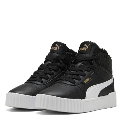 детски,маратонки,детски,маратонки,puma,unisex,kids,carina,3,0,mid,high,top,trainers,black,white