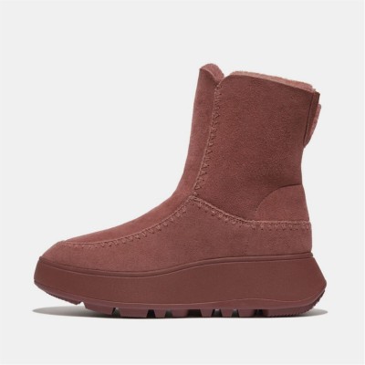 обувки,дамски,боти,fitflop,f,mode,shearling,flatform,boots,brown