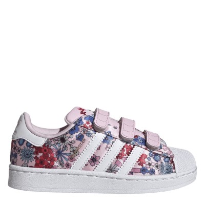 adidas,originals,kids',superstar,superstar,low,top,trainers,pink,white