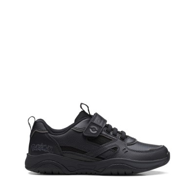 детски,обувки,ученически,обувки,clarks,grip,trade,shoes,childrens,black,leather