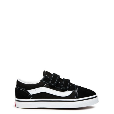 детски,обувки,vans,old,skool,velcro,shoes,infants,black,white