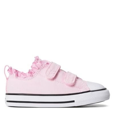 маратонки,converse,kids,chuck,taylor,all,star,2v,canvas,trainers,bloom,white,blk