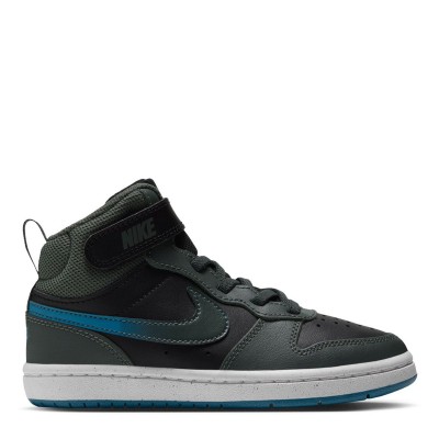 детски,маратонки,nike,court,borough,mid,2,little,kids,shoe,black,blue,fade