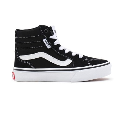 юношески,високи,кецове,детски,обувки,vans,filmore,high,tops,junior,black,white