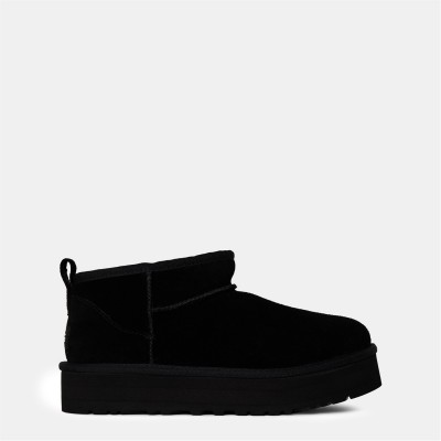 обувки,ugg,girls',ultra,mini,platform,boots,black,blk