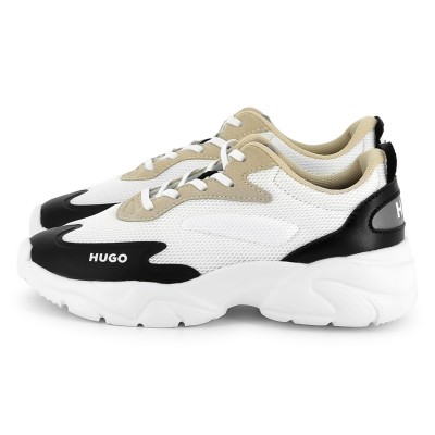 hugo,logo,trainers,juniors,white,10p