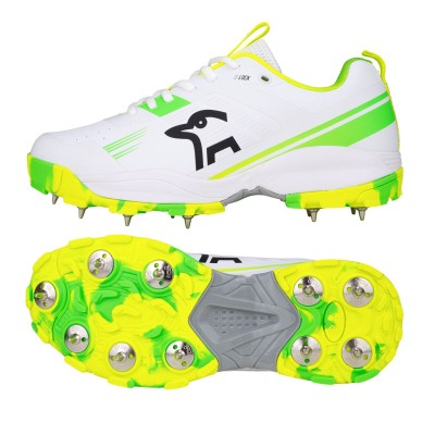 юношески,крикет,обувки,обувки,за,крикет,kookaburra,sport,kookaburra,pro,4.0,cricket,shoe,spike,sole,junior,white,green