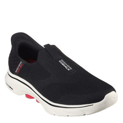 мъжки,маратонки,мъжки,маратонки,skechers,go,walk,7,easy,on,2,slip,trainers,mens,black,white