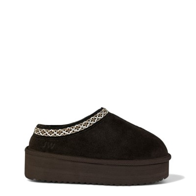дамски,меки,ботуши,чехли,jack,wills,platform,slip,on,snug,womens,chocolate