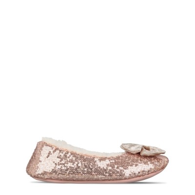 чехли,дамски,обувки,linea,sequin,ballerina,slipper,rose,gold
