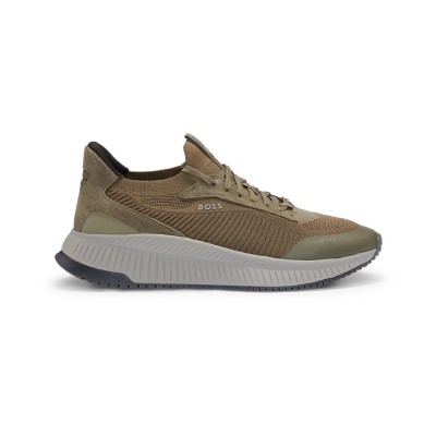 маратонки,мъжки,маратонки,boss,men's,ttnm,evo,trainers,with,signature,detailing,dark,green