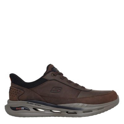 маратонки,skechers,men,s,orvan,slip,ins,arch,fit,low,top,trainers,chocolate