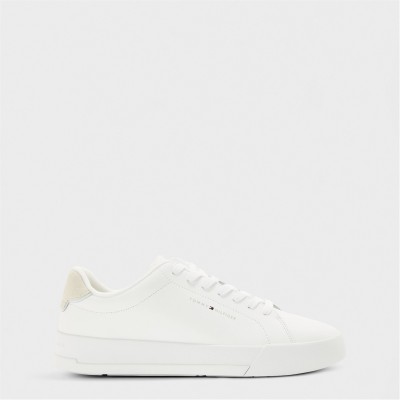 маратонки,мъжки,маратонки,за,закрито,и,корт,мъжки,маратонки,tommy,hilfiger,men's,court,trainers,white