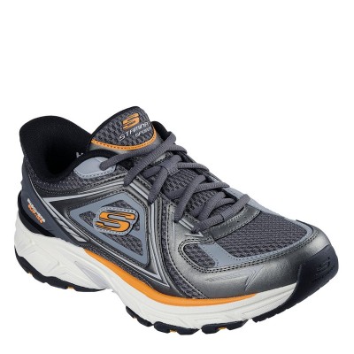 мъжки,маратонки,мъжки,маратонки,skechers,slip,ins,metallic,overlay,mesh,snea,slip,on,runners,mens,grey,orange