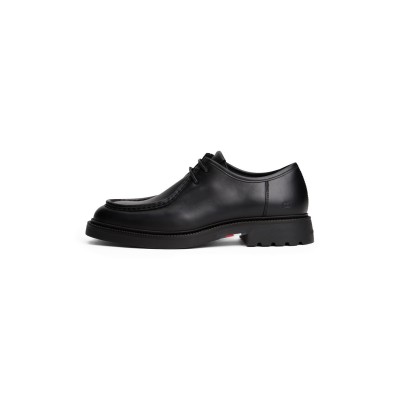 обувки,ученически,обувки,tommy,hilfiger,men's,leather,moc,toe,formal,shoes,black
