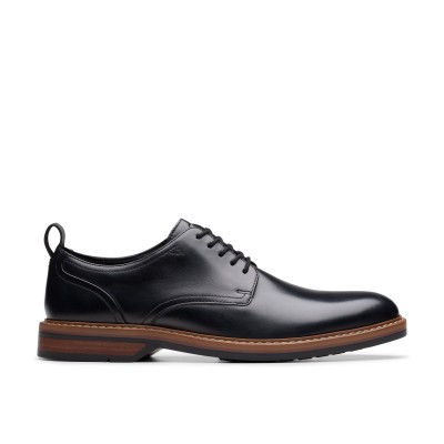 обувки,clarks,men,s,derby,shoes,black,leather