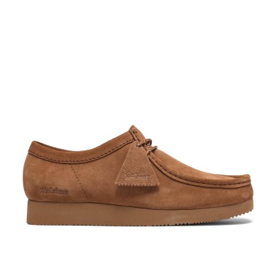 обувки,clarks,originals,men,s,wallabee,lite,suede,moc,toe,shoes,cola,suede