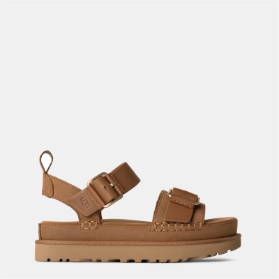 сандали,ugg,women's,goldenstar,villa,flatform,sandals,chestnut