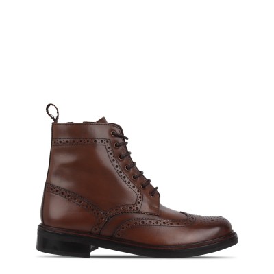 мъжки,обувки,firetrap,leather,brogue,boots,mens,brown