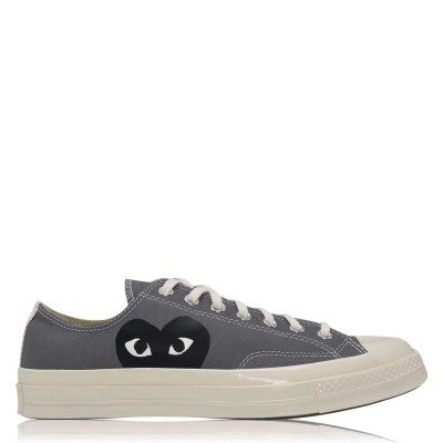 маратонки,мъжки,маратонки,comme,des,garcons,play,men's,chuck,logo,low,top,trainers,grey