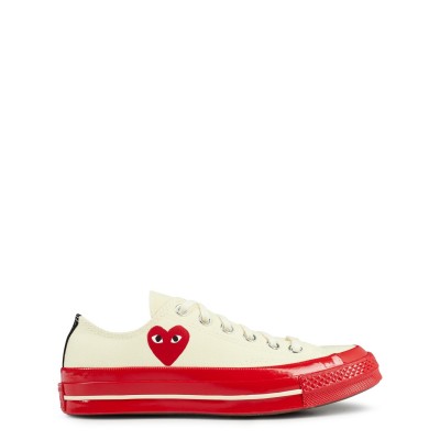 маратонки,мъжки,маратонки,comme,des,garcons,play,x,converse,large,peeping,heart,chuck,taylor,70,trainers,white,red,2