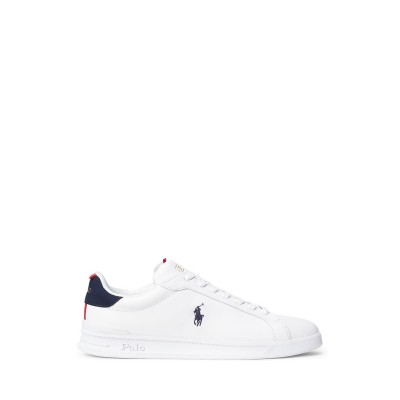 маратонки,мъжки,маратонки,polo,ralph,lauren,heritage,court,trainers,white,navy,red