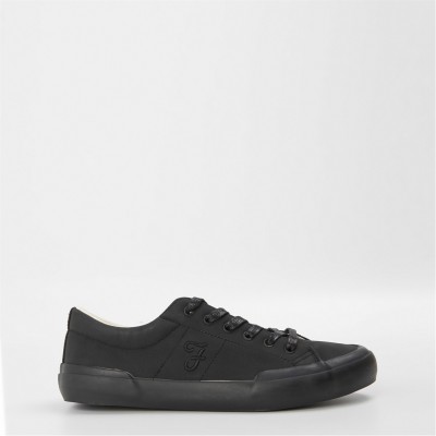 мъжки,маратонки,мъжки,маратонки,farah,dallas,vulcanised,trainers,mens,black,mono