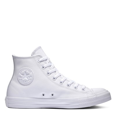 маратонки,мъжки,маратонки,converse,lifestyle,star,mono,leather,trainers,white,100