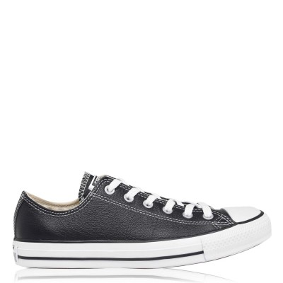 маратонки,мъжки,маратонки,converse,lifestyle,star,leather,low,trainers,black,001