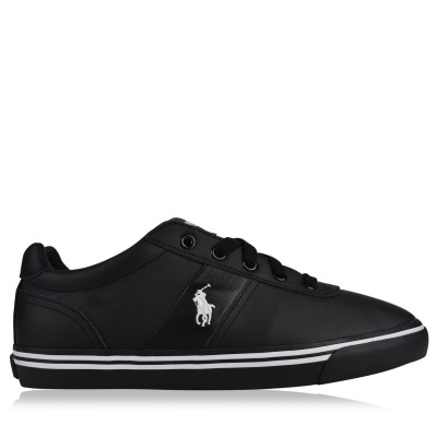 маратонки,мъжки,маратонки,polo,ralph,lauren,leather,hanford,low,top,trainers,black,black