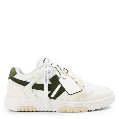 маратонки,мъжки,маратонки,off,white,mens,slim,low,calfskin,leather,trainers,white,olive