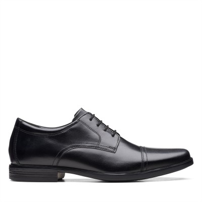 обувки,ученически,обувки,мъжки,обувки,clarks,clarks,howard,cap,shoes,black,leather