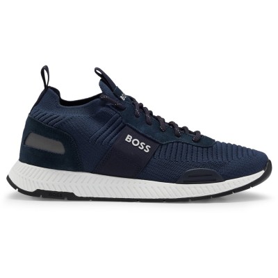 маратонки,мъжки,маратонки,boss,titanium,knit,trainers,dark,blue