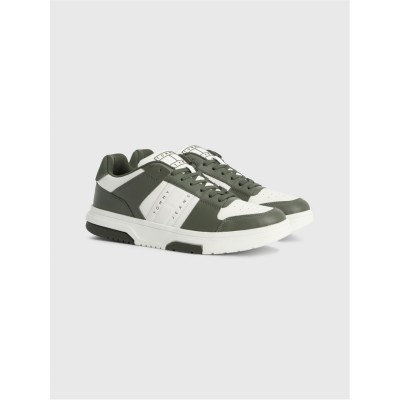 мъжки,летен,каталог,мъжки,маратонки,tommy,jeans,tjm,leather,cupsole,2.0,green,ecru