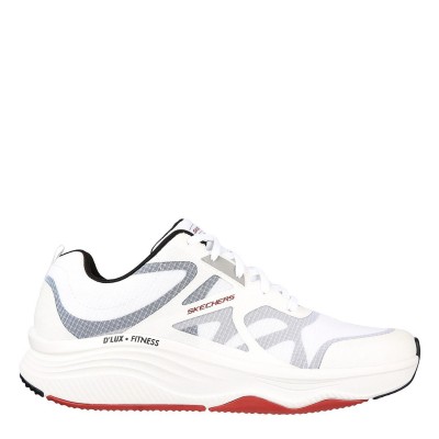 маратонки,разпродажба,skechers,мъжки,маратонки,skechers,mens,d'lux,fit,trainers,white,black,red